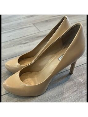 𝅺bcbg generation nude patent leather platform heels size 9.5